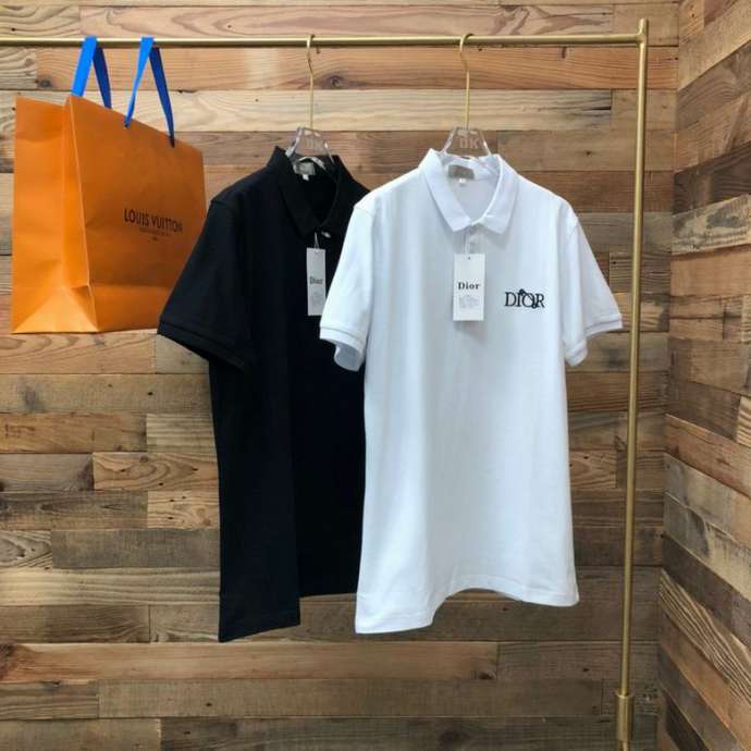 Dior Polo Shirt Short _SKUDiorM-3XL218220104